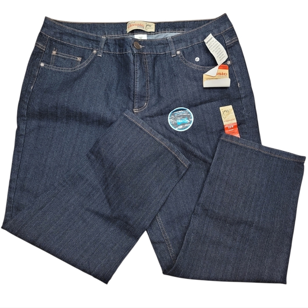 Just My Size Stretch Classic Denim Cotton Blend Slimming Panel 20W Short